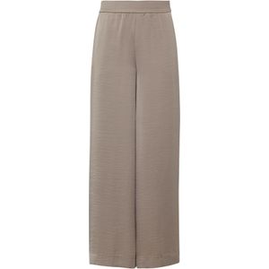 comma - Palazzo Broek - Glanzend Satijn - Luchtig - Extra Wijde Pijpen
