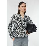 comma - Blouse - Gestructureerd - Tuniek - Raglanmouwen