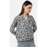 comma - Blouse - Gestructureerd - Tuniek - Raglanmouwen