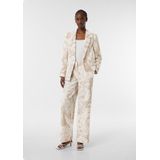 comma - Indoor-Blazer - Crêpe - Met All-over Print