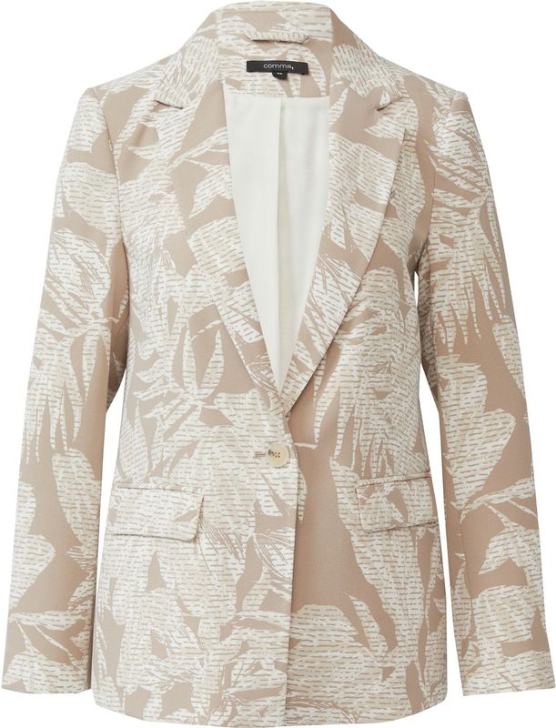 comma - Indoor-Blazer - Crêpe - Met All-over Print