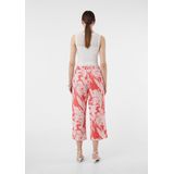 comma - Crop Broek - Luxe Viscosemix - Ontspannen Pasvorm - All-over Print