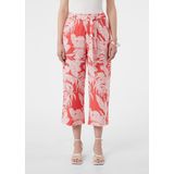 comma - Crop Broek - Luxe Viscosemix - Ontspannen Pasvorm - All-over Print