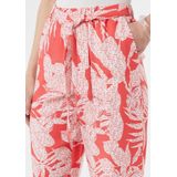 comma - Crop Broek - Luxe Viscosemix - Ontspannen Pasvorm - All-over Print