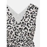 comma casual identity Jurk  lichtgrijs / zwart