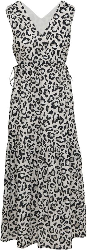 comma casual identity Jurk  lichtgrijs / zwart