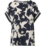 Comma Kurzarmbluse mit All-Over Print