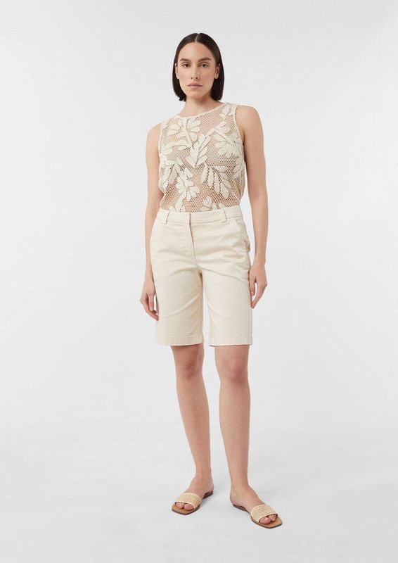 comma - Bermuda - Katoenmix - Relaxed Fit