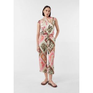 comma - Broek - Relaxed-fit - Luxe Viscosemix - All-over Print
