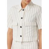comma - Indoor-Jacke - Overhemd - Gestreept - Boxy-fit