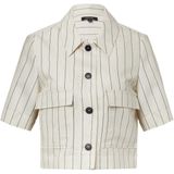 comma - Indoor-Jacke - Overhemd - Gestreept - Boxy-fit