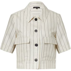 comma - Indoor-Jacke - Overhemd - Gestreept - Boxy-fit