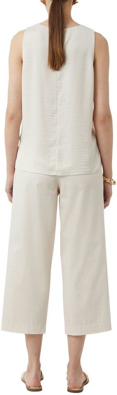 Blouse - Dune Sand - 100% Polyester - Mouwloos