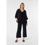 comma - T-Shirt - Mouwloos - Slim-fit - Geribbelde Jersey