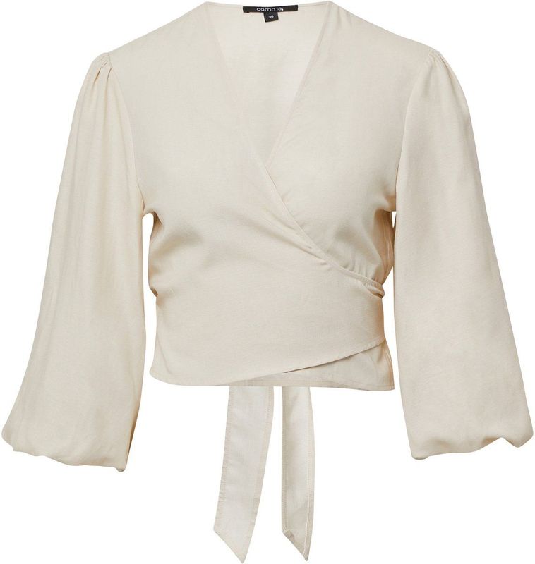 COMMA Blouse 'Comma x Füsun Lindner'  ecru