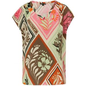 Comma - Shirtblouse - Lilac/Pink - Met Print All-over