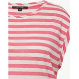 comma - T-shirt - Gestreept - Relaxed-fit - Korte Mouwen