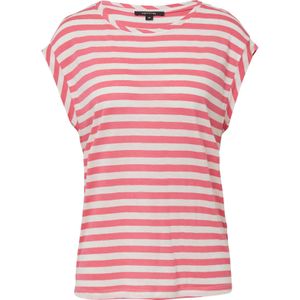 comma - T-shirt - Gestreept - Relaxed-fit - Korte Mouwen