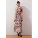 Comma Casual Identity - Zomerjurk - Ecru - Mouwloos - Ronde Hals