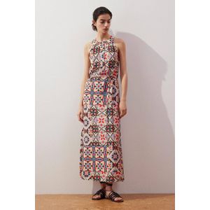 Comma Casual Identity - Zomerjurk - Ecru - Mouwloos - Ronde Hals