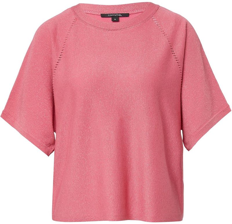 comma - Gebreide Trui - Relaxed-fit - Vleermuismouwen - Ronde Hals