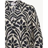 comma casual identity - Blousejurk - Beige - Knielengte - Driekwart Mouw