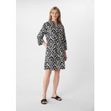 comma casual identity - Blousejurk - Beige - Knielengte - Driekwart Mouw