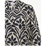 comma casual identity - Blousejurk - Beige - Knielengte - Driekwart Mouw