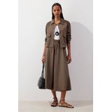 Kokerrok - Deep Jungle - Elastische Taille - Regular Fit