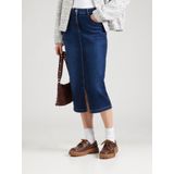 comma - Spijkerrok - Mid-rise - Denim - Gewassen Afwerking