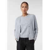 comma - Strickjacke - Oversized Gebreid Vest - Luxe Wolmix