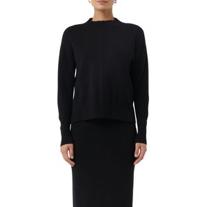 comma casual identity - Trui - Zwart - Ronde Hals - Lange Mouwen