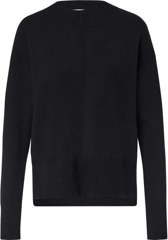 comma casual identity - Trui - Zwart - Ronde Hals - Lange Mouwen