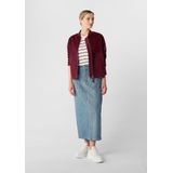 comma - Strickpullover - Gestreept - Korte Mouwen