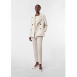 COMMA - Gebreide Trui - Lichtbeige - Raglanmouwen - Boothals