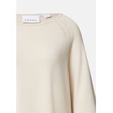 COMMA - Gebreide Trui - Lichtbeige - Raglanmouwen - Boothals