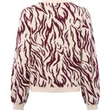 comma - Gebreide Trui - Dierenprint - Relaxed Fit