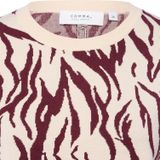 comma - Gebreide Trui - Dierenprint - Relaxed Fit