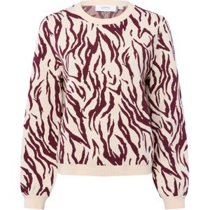 comma - Gebreide Trui - Dierenprint - Relaxed Fit