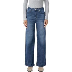 comma casual identity - Loose Fit Jeans - Blauw - Lange Maten