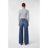 Jeans - Wijd - Hoge Taille - Gewassen Denim