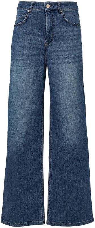 Jeans - Wijd - Hoge Taille - Gewassen Denim