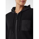 comma casual identity - Sweatvest - Zwart - Met Ritssluiting - Capuchon