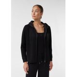 comma casual identity - Sweatvest - Zwart - Met Ritssluiting - Capuchon