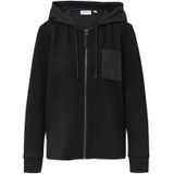comma casual identity - Sweatvest - Zwart - Met Ritssluiting - Capuchon