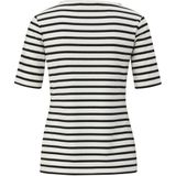 Bikini - Off White Stripe - Regular Fit - Korte Mouwen - Zonder Sluiting