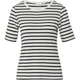 Bikini - Off White Stripe - Regular Fit - Korte Mouwen - Zonder Sluiting