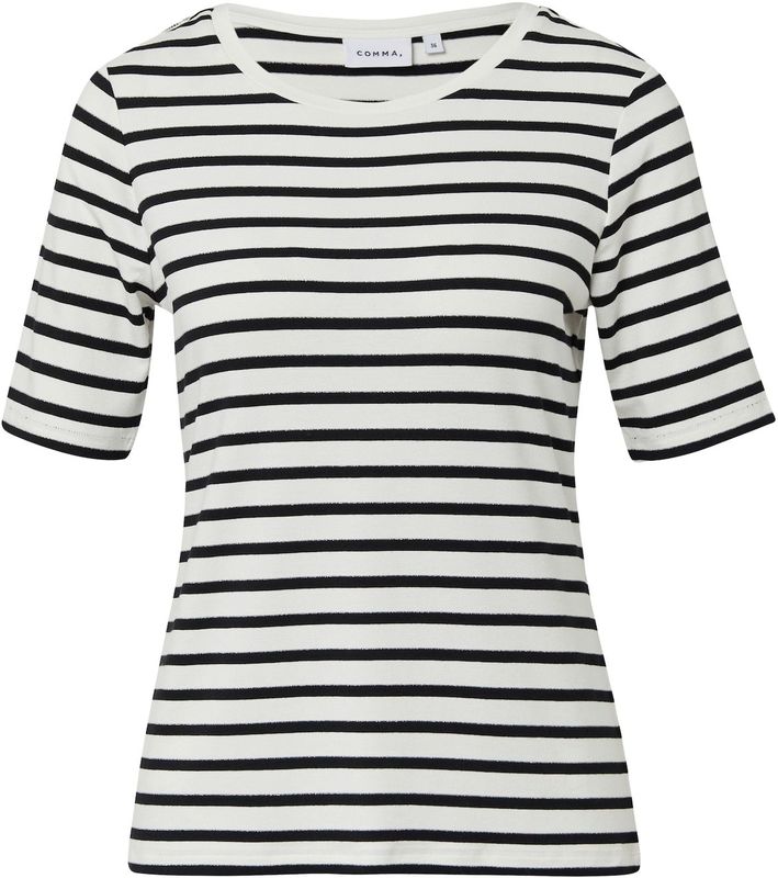 Bikini - Off White Stripe - Regular Fit - Korte Mouwen - Zonder Sluiting