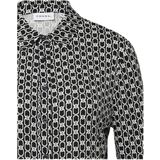 COMMA - Blouse - Zwart/Wit - Klassieke Blouse - Lange Mouw