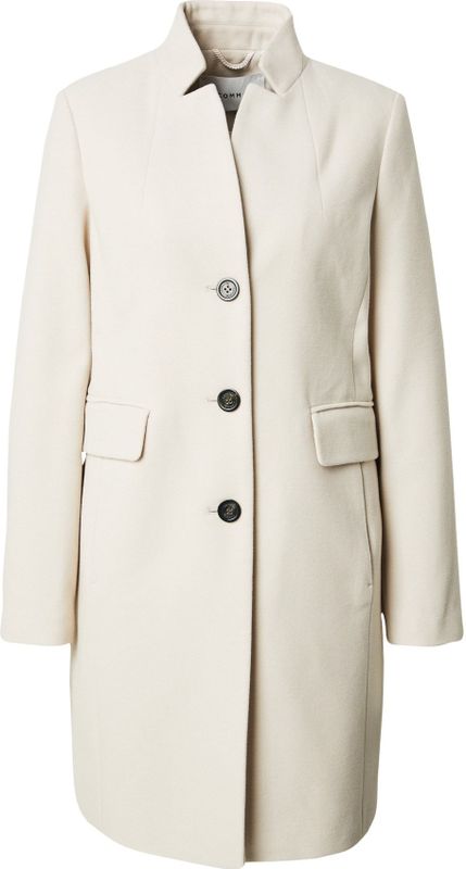 comma - Damesjas - Materiaalmix - Regular Fit - Opstaande Kraag - Knoopsluiting